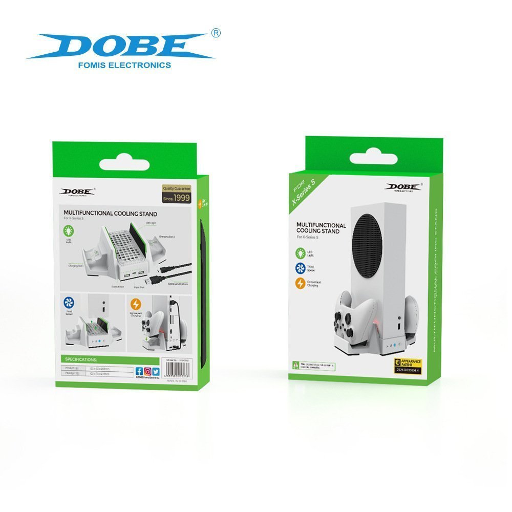 Мультифункціональна охолоджувальна зарядна підставка DOBE TYX-0663 для Xbox Series S з підсвіткою б/в