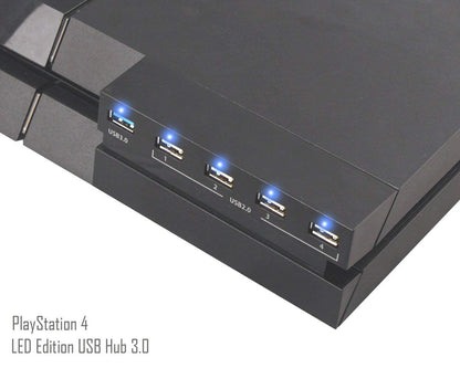 USB-Хаб DOBE 5-Ports для PS4 FAT, USB 3.0 + 4×USB 2.0 Б/В