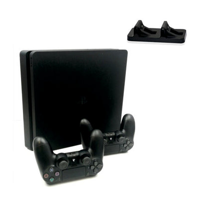Консоль Sony PlayStation 4 SLIM 500GB Black обслугована + 2 Геймпада бездротових DualShock 4 + Dobe PlayStation 4 TP4-002 + гарантія Б/В