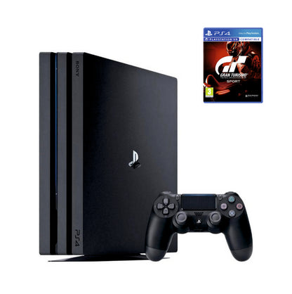 Консоль Sony PlayStation 4 PRO 1TB CUH 72 Black обслугована + Геймпад бездротовий DualShock 4 + Gran Turismo Sport + гарантія б/в