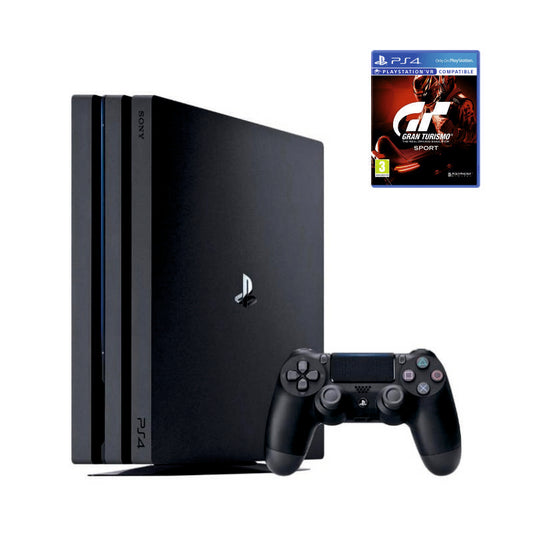 Консоль Sony PlayStation 4 PRO 1TB CUH 70-71 Black обслугована + Геймпад бездротовий DualShock 4 + Gran Turismo Sport + гарантія б/в