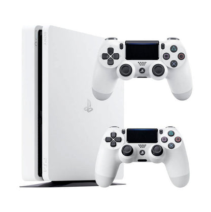 Консоль Sony PlayStation 4 SLIM 1TB White обслугована + 2 Геймпада бездротових DualShock 4 + гарантія Б/В