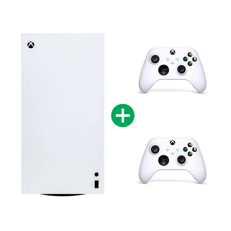 Консоль Microsoft Xbox Series X All-Digital 1TB Robot White + 2 Геймпада Microsoft Xbox Series X/S Wireless + гарантія Б/В