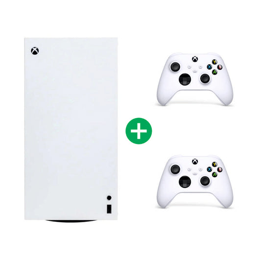 Консоль Microsoft Xbox Series X All-Digital 1TB Robot White + 2 Геймпада Microsoft Xbox Series X/S Wireless + гарантія Б/В