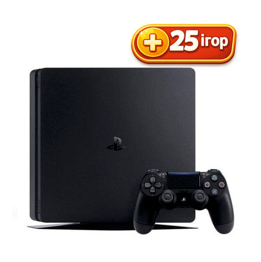 Консоль Sony PlayStation 4 SLIM 1TB Black ПЗ12 обслугована + Геймпад бездротовий DualShock 4 + 25 ігр + гарантія б/в