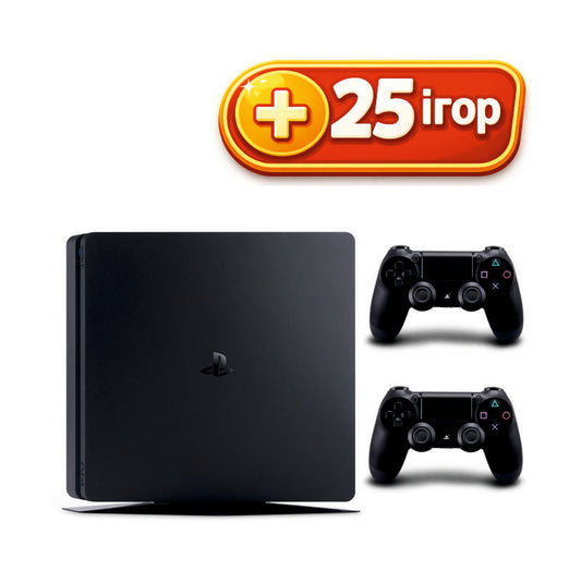 Консоль Sony PlayStation 4 SLIM 1TB Black ПЗ12 обслугована + 2 Геймпада бездротових DualShock 4 + 25 ігр + гарантія б/в