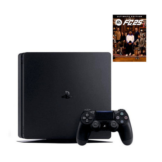 Консоль Sony PlayStation 4 SLIM 1TB Black обслугована + Геймпад бездротовий DualShock 4 + EA Sports FC 25 Ultimate Edition + гарантія б/в