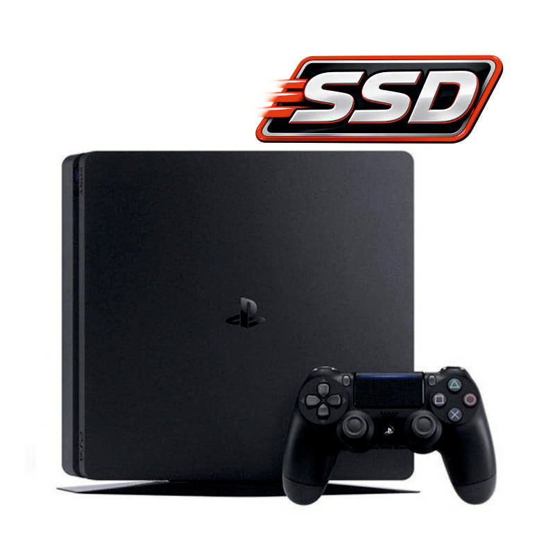 Консоль Sony PlayStation 4 SLIM 1TB SSD Black обслугована + Геймпад бездротовий DualShock 4 + гарантія Б/В