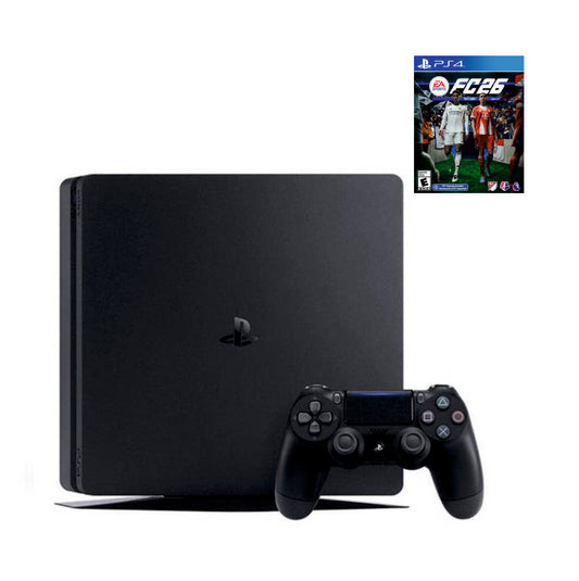 Консоль Sony PlayStation 4 SLIM 1TB Black обслугована + Геймпад бездротовий DualShock 4 + FC 26 + гарантія Б/В