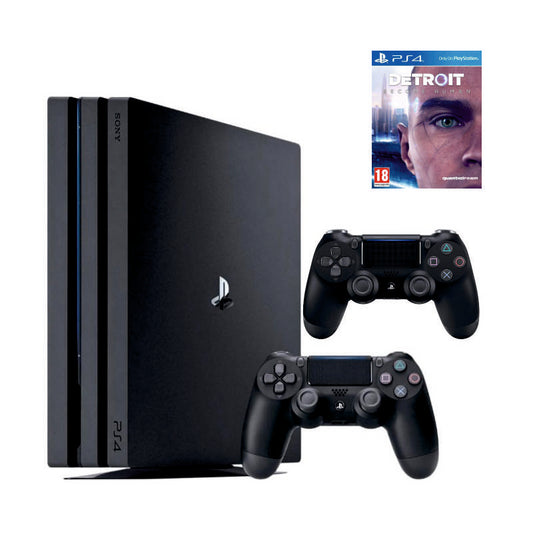 Консоль Sony PlayStation 4 PRO 1TB CUH 70-71 Black обслугована + 2 Геймпада бездротових DualShock 4 + Detroit: Become Human + гарантія б/в
