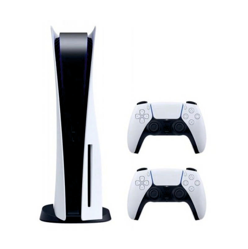 Консоль Sony PlayStation 5 Blu-ray 825GB White + 2 Геймпада бездротових DualSense White + гарантія б/в