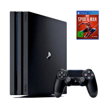Консоль Sony PlayStation 4 PRO 1TB CUH 70-71 Black обслугована + Геймпад бездротовий DualShock 4 + Marvel's Spider-Man + гарантія б/в