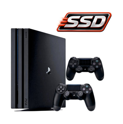 Консоль Sony PlayStation 4 PRO 1TB SSD CUH 72 Black обслугована + 2 Геймпада бездротових DualShock 4 + гарантія Б/В