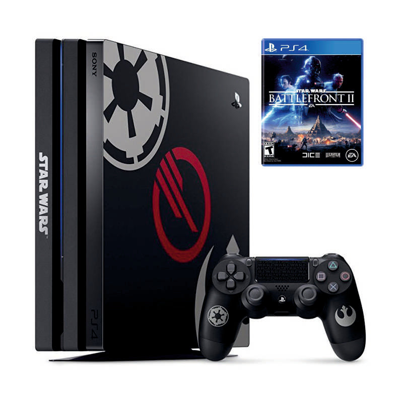Консоль Sony PlayStation 4 Pro 1TB CUH 71 Star Wars BF II Limited Edition обслугована + Геймпад бездротовий DualShock 4 + гра Star Wars BF II + гарантія Б/В
