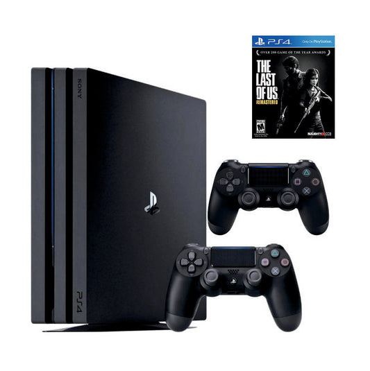 Консоль Sony PlayStation 4 PRO 1TB CUH 70-71 Black обслугована + 2 Геймпада бездротових DualShock 4 + The Last of Us: Remastered + гарантія б/в