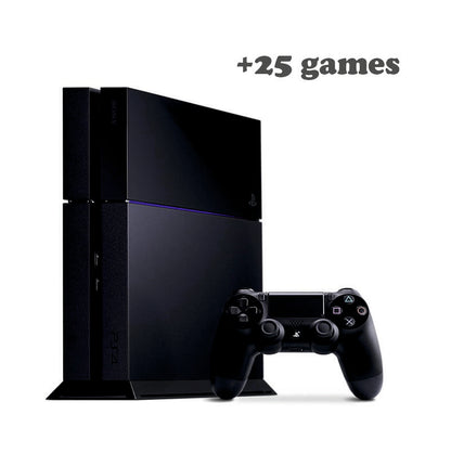 Консоль Sony PlayStation 4 FAT 1TB Black ПЗ 11:00 + Геймпад бездротовий DualShock 4 + 25 ігр + гарантія б/в