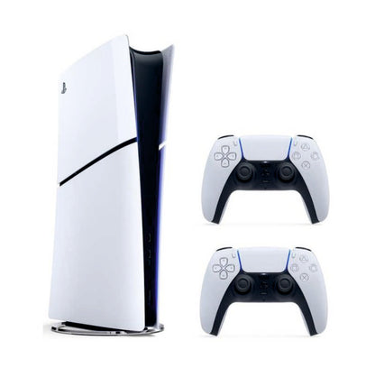 Консоль Sony PlayStation 5 Slim Digital Edition + 2 Геймпада бездротових DualSense White + гарантія б/в