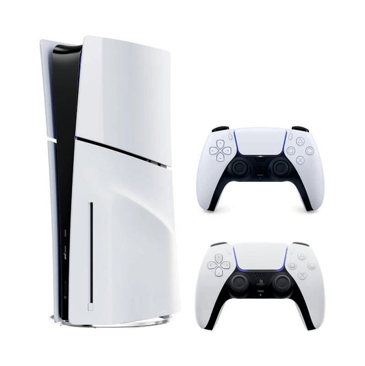 Консоль Sony PlayStation 5 Slim Blu-ray 1TB + 2 Геймпада бездротових DualSense White + гарантія Б/В