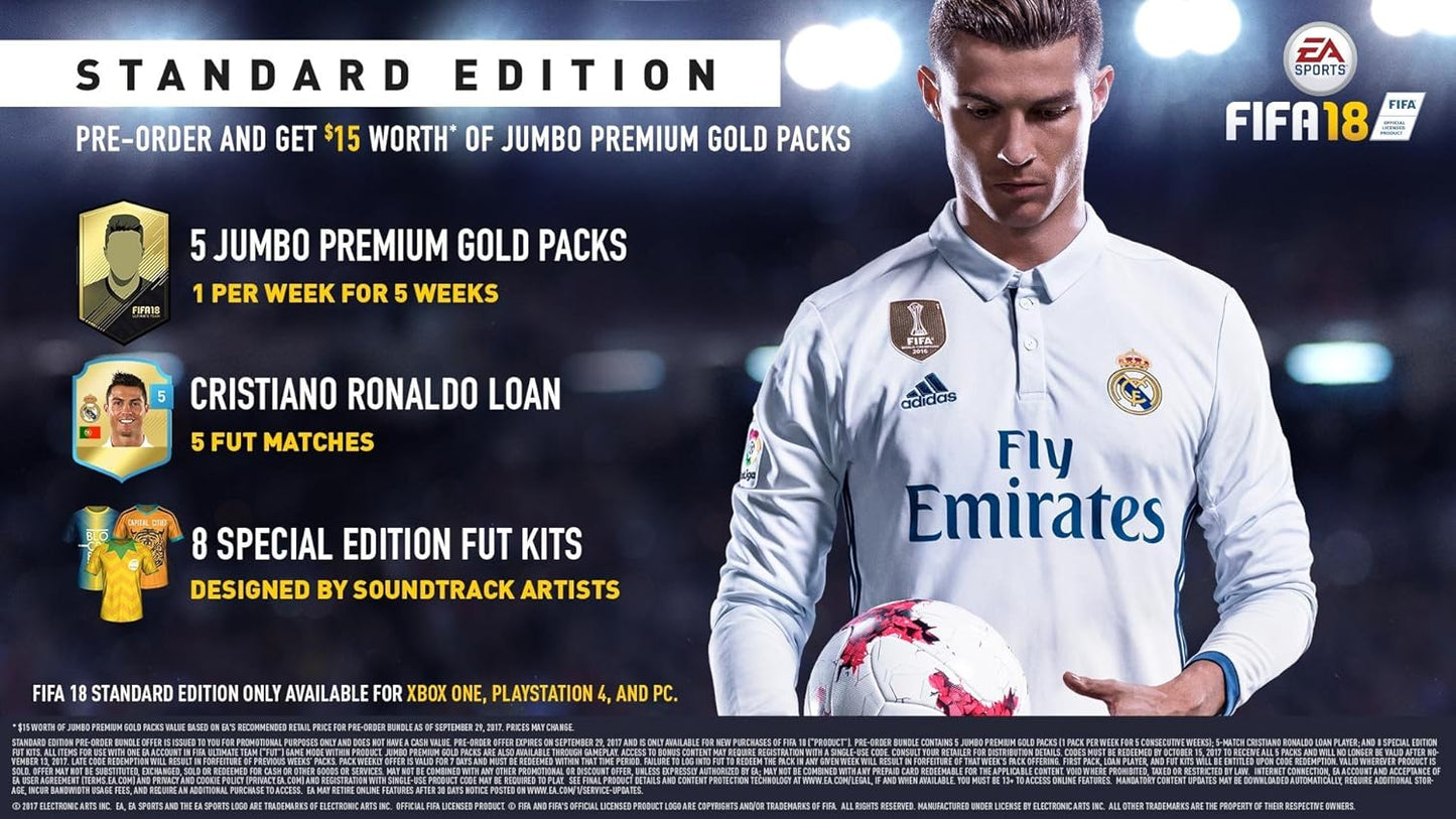Гра Sony PlayStation 4 FIFA 18 Російська Озвучка Б/В