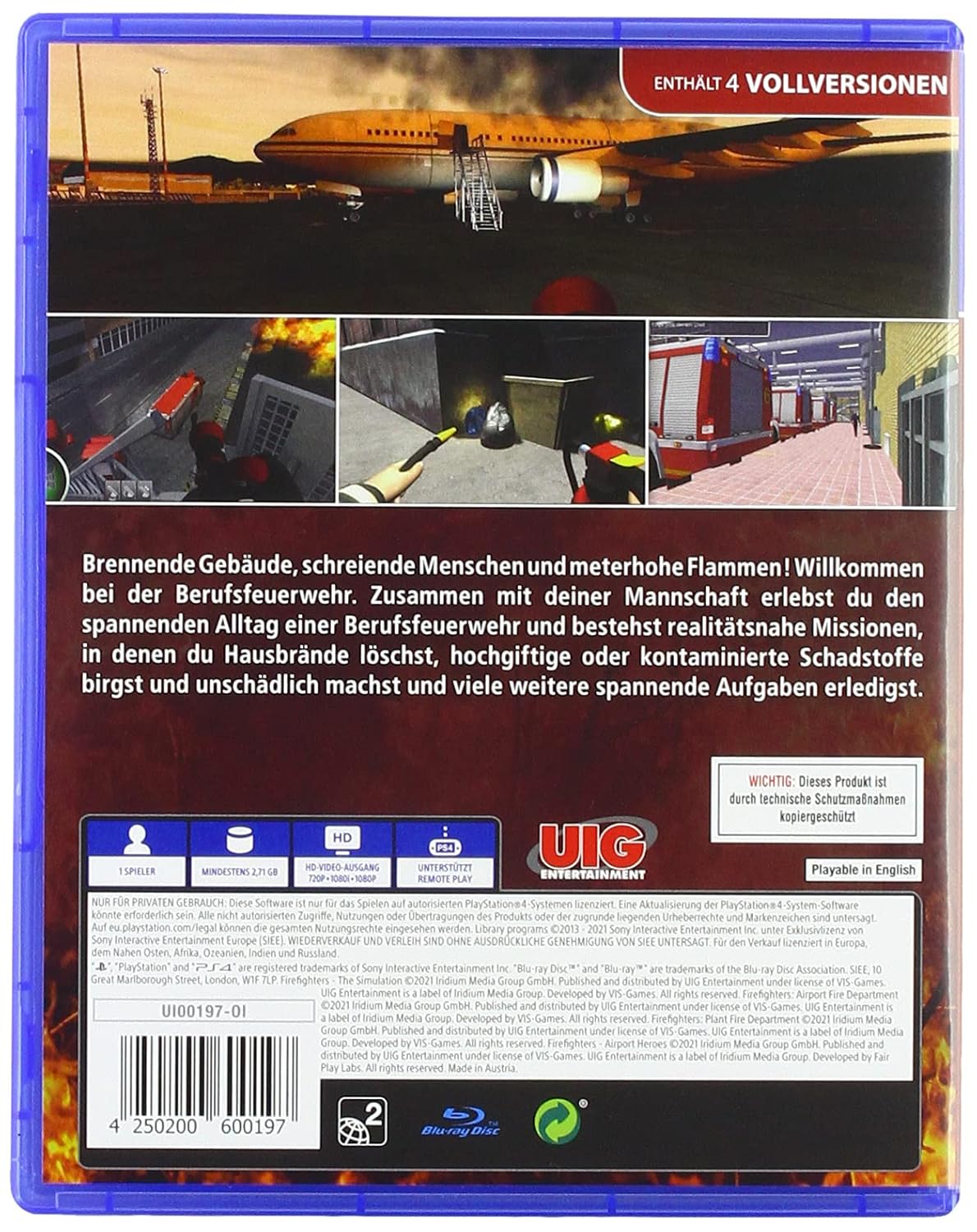 Гра Sony PlayStation 4 Firefighters: The Compilation Англійська Версія (CUSA-27263) Б/В