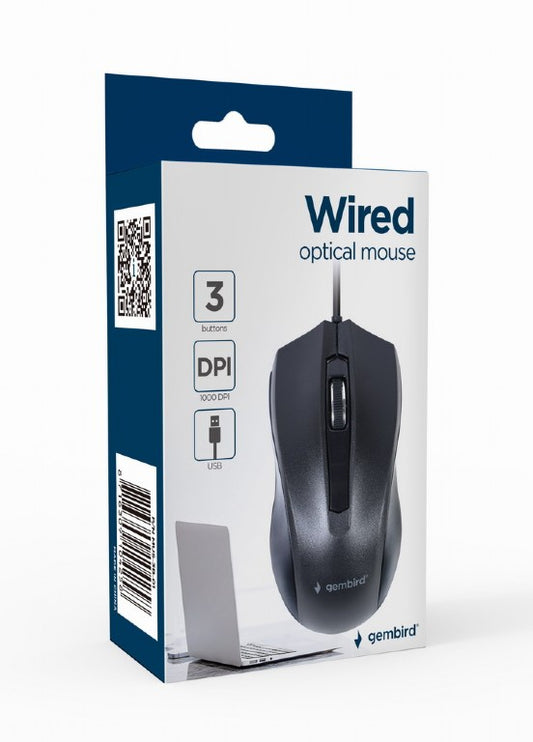 Миша Gembird MUS-3B-01 USB Black