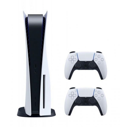 Консоль Sony PlayStation 5 Blue-Ray + 2 Геймпада бездротових DualSense White + гарантія б/в