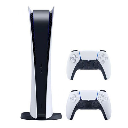Консоль Sony PlayStation 5 Digital Edition 825GB White + 2 Геймпада бездротових DualSense White + гарантія Б/В